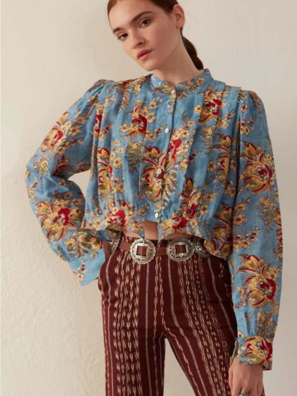 Alix Of Bohemia Rhiannon Blouse in Azure